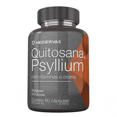 Quitosana , Psyllium com Vitaminas e Cromo